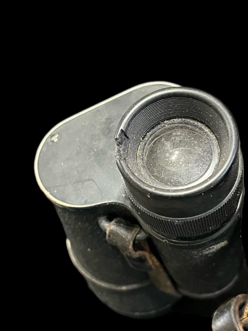 WW2 GERMAN DIENSTGLAS 7X50 BLC BINOCULARS IN CASE