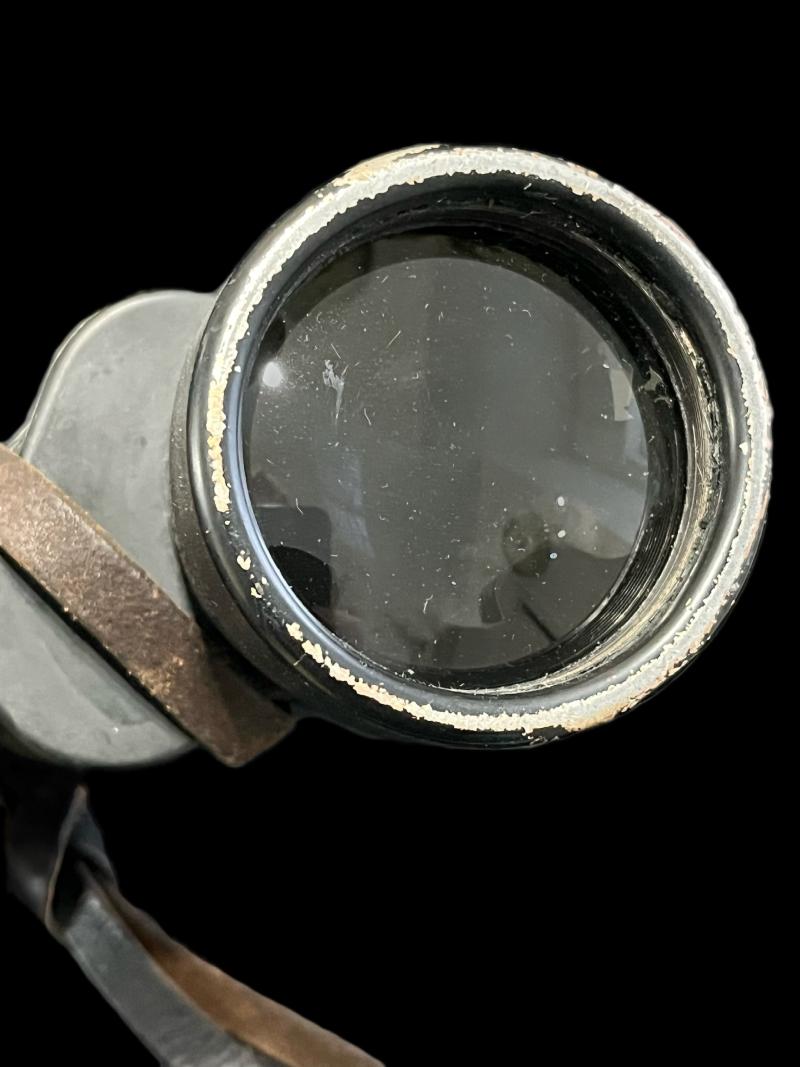 WW2 GERMAN DIENSTGLAS 7X50 BLC BINOCULARS IN CASE