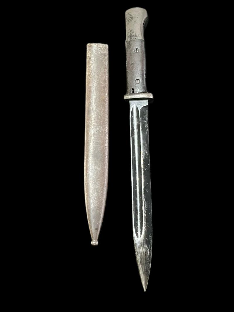 WW2 GERMAN PORTUGUESE CONTRACT  K98 BAYONET