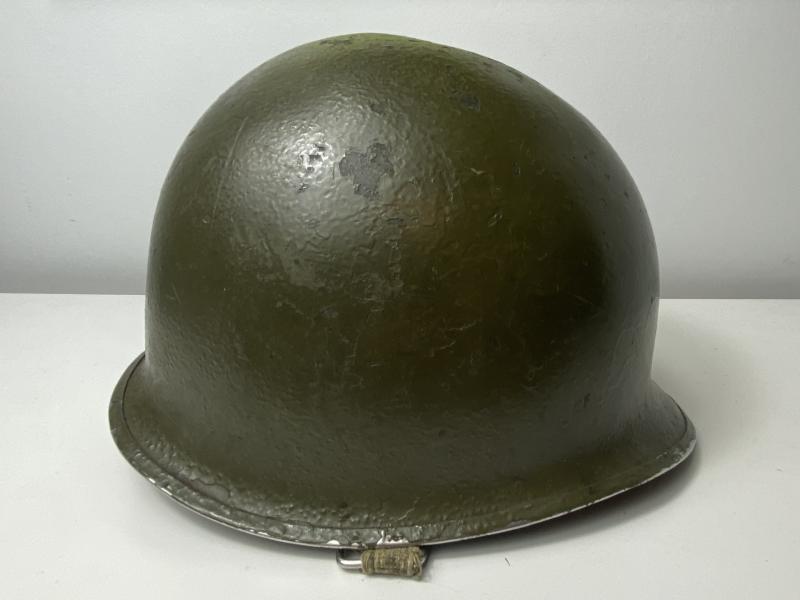 WW2 U.S. FRONT SEAMED SWIVEL BALE M1 HELMET