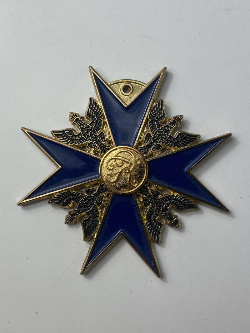 REPRODUCTION IMPERIAL GERMAN ORDER OF THE BLACK EAGLE BADGE