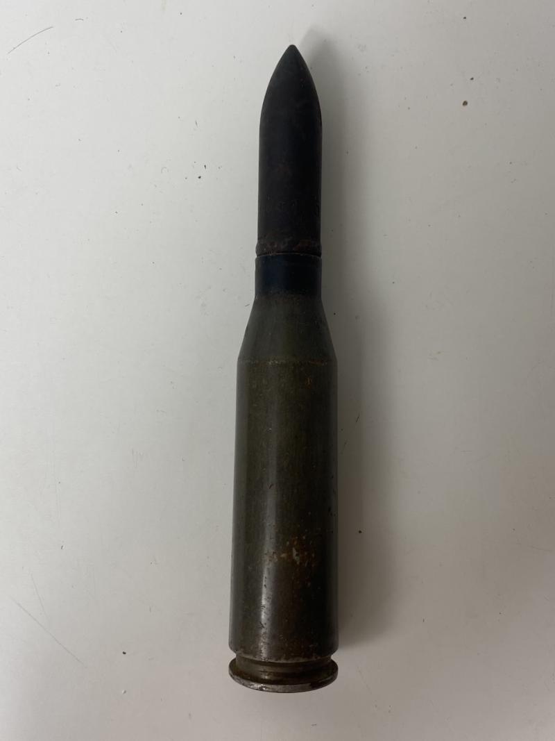 RARE WW2 GERMAN 15MM AP CANNON ROUND (INERT)