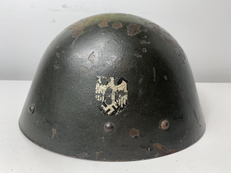 Chase Militaria | WW2 CZECH M39 HELMET WITH GERMAN HEER DECAL