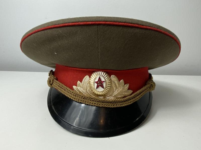 SOVIET ARMY OFFICERS VISOR CAP