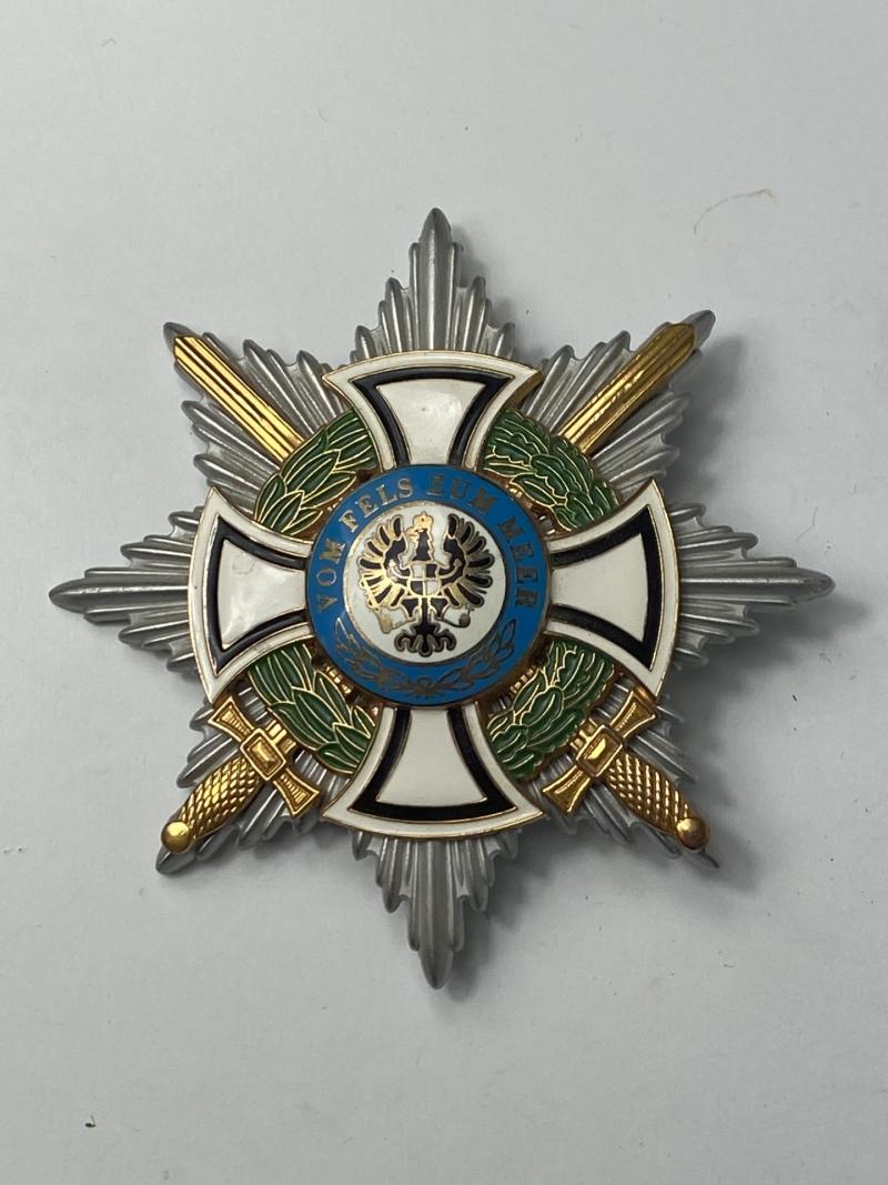 GERMAN STAR OF THE GRAND CROSS OF THE HOUSE ORDER OF HOHENZOLLERN