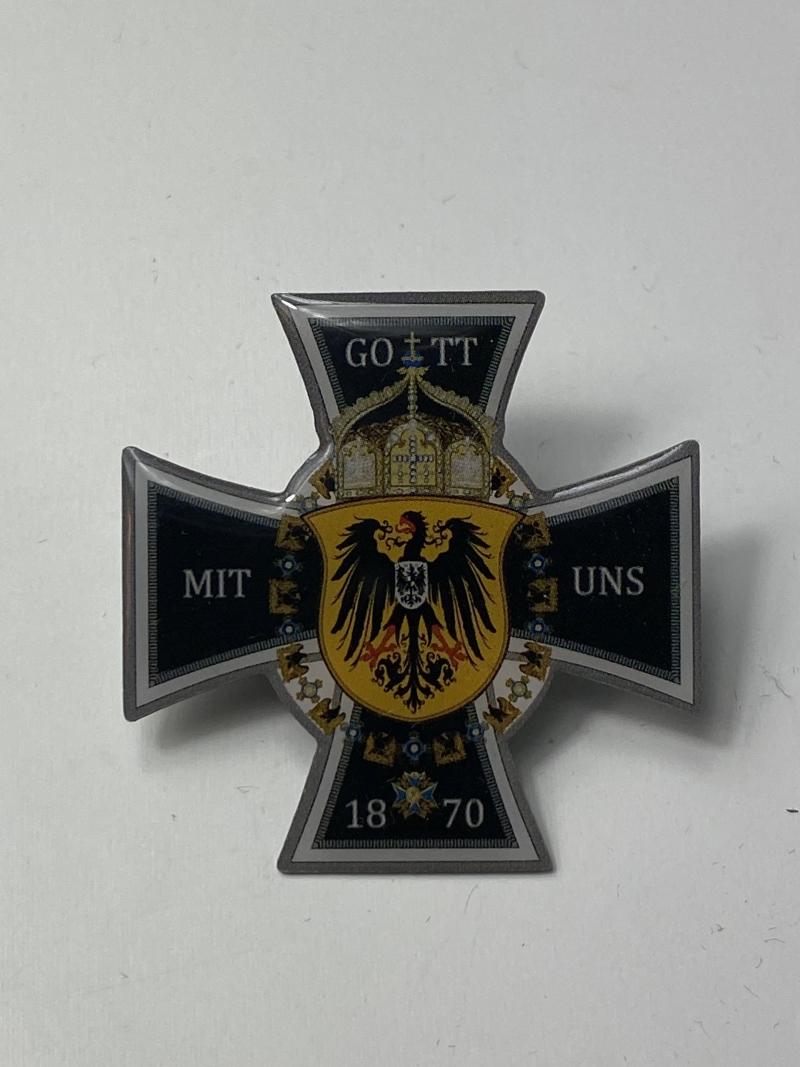 REPRODUCTION KAISER WILHELM BATTLE FLAG BADGE