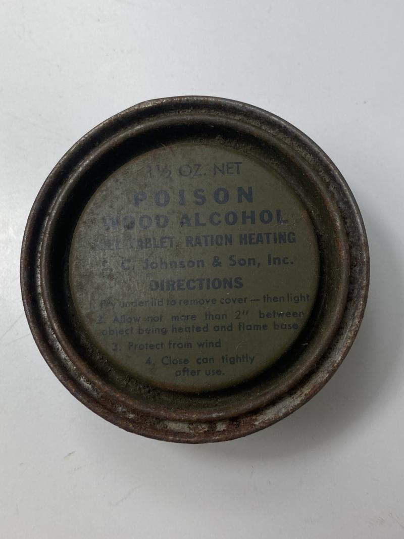 WW2 U.S. RATION COOKING FUEL CAN