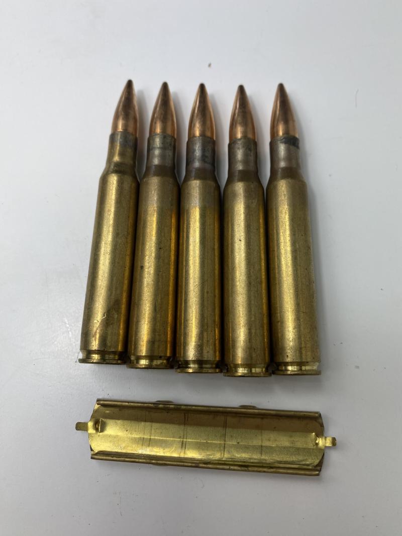 5 X .30-06 ROUNDS ON CLIP