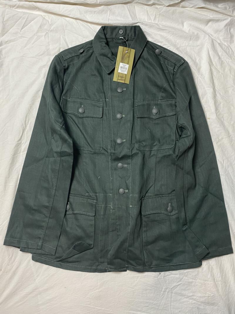 REPRODUCTION GERMAN M42 SUMMER HBT DRILL JACKET