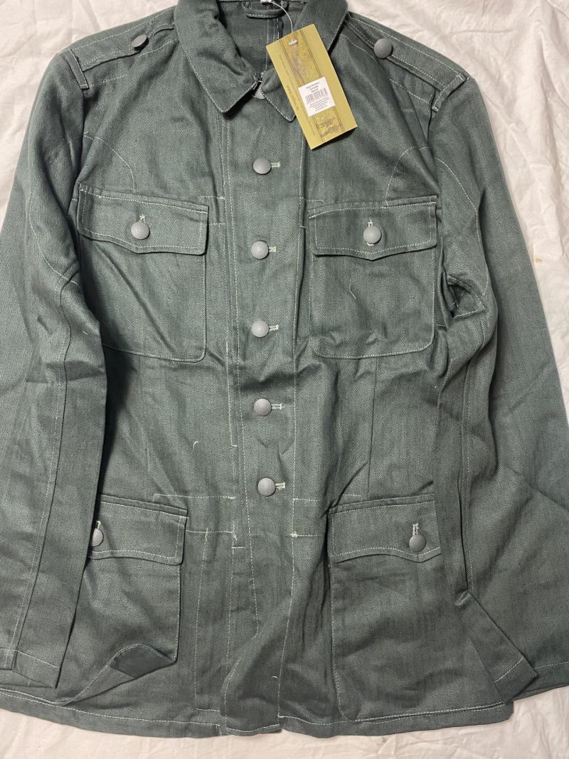 Chase Militaria | REPRODUCTION GERMAN M42 SUMMER HBT DRILL JACKET