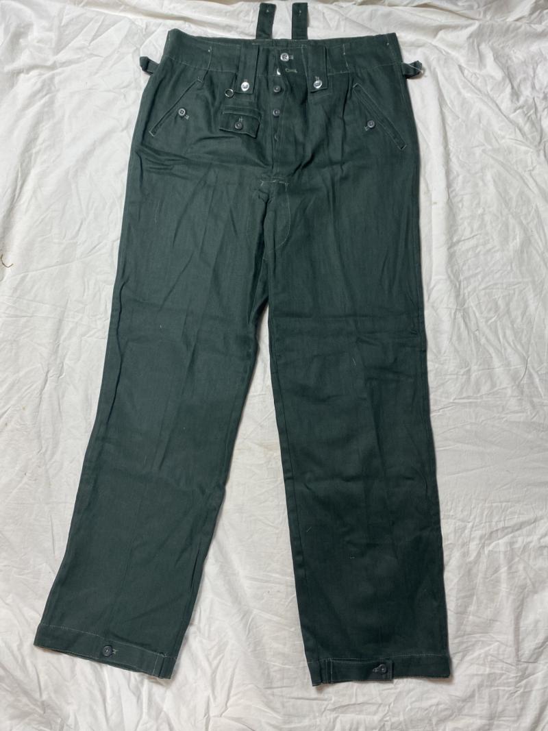 REPRODUCTION GERMAN M42 SUMMER HBT DRILL TROUSERS