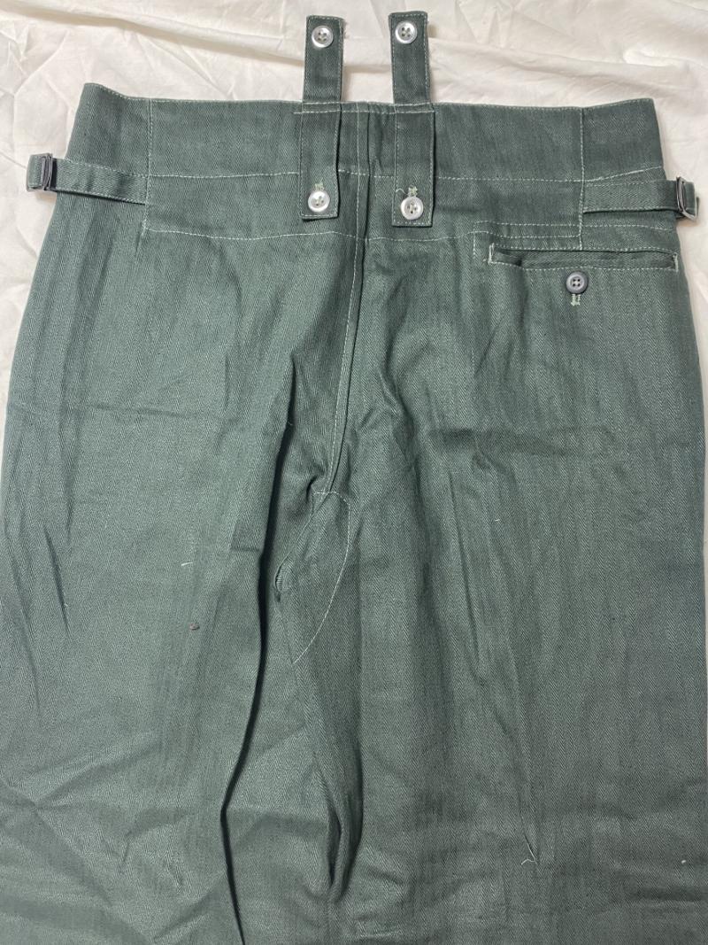 Chase Militaria | REPRODUCTION GERMAN M42 SUMMER HBT DRILL TROUSERS