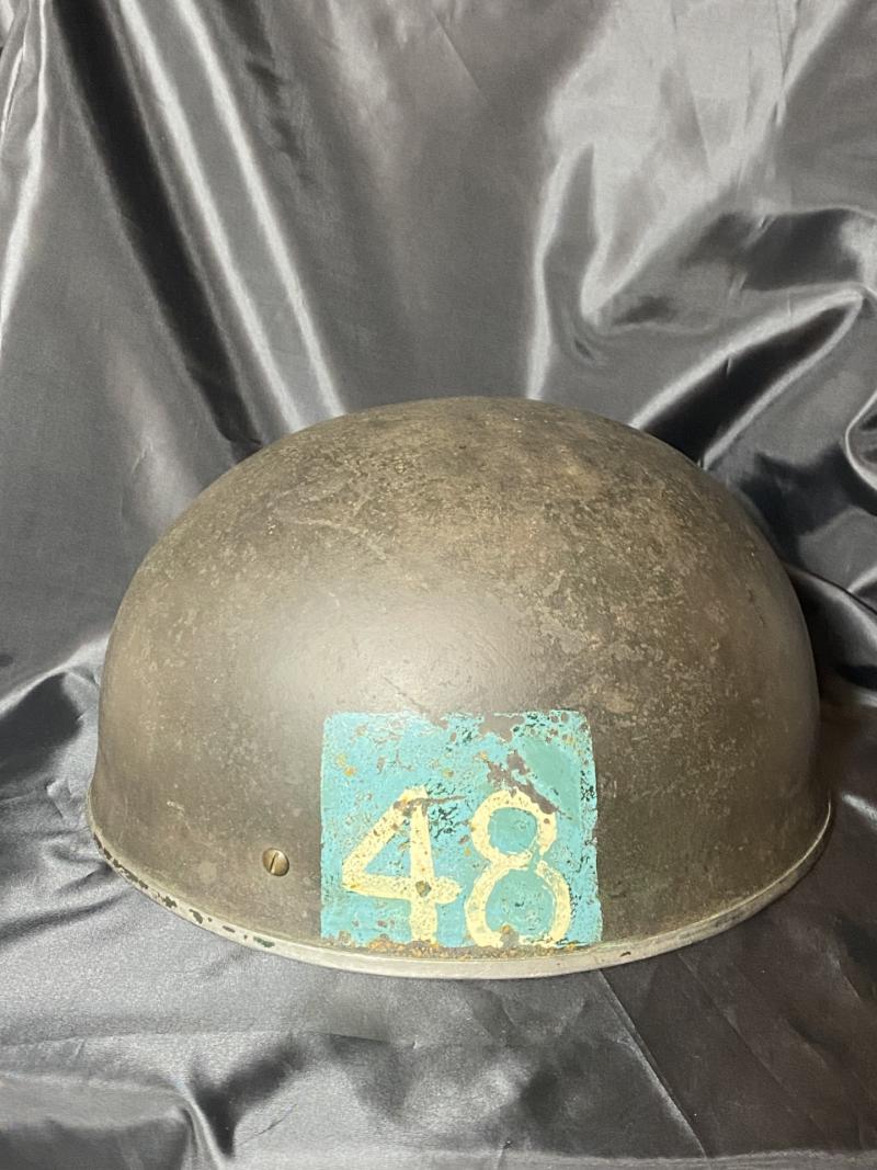 WW2 BRITISH 1944 DATED 261ST AIRBORNE (PARATROOPER) FIELD PARK COMPANY PARA HELMET