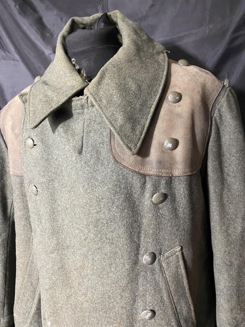 Chase Militaria | RARE WW2 GERMAN GUARD/GREAT COAT WITH FUR LINING