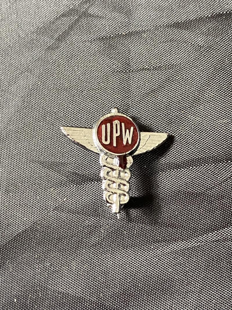 TRADE UNION PIN BADGE OF THE UPW