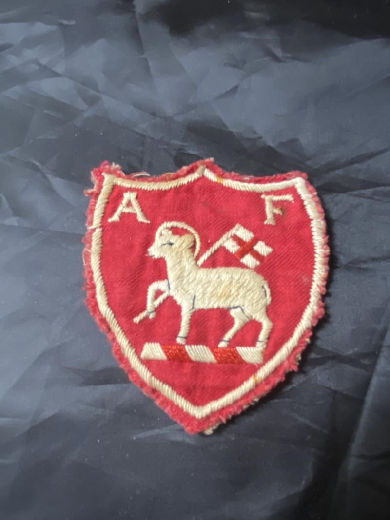 BRITISH ARMY A F PATCH INSIGNIA