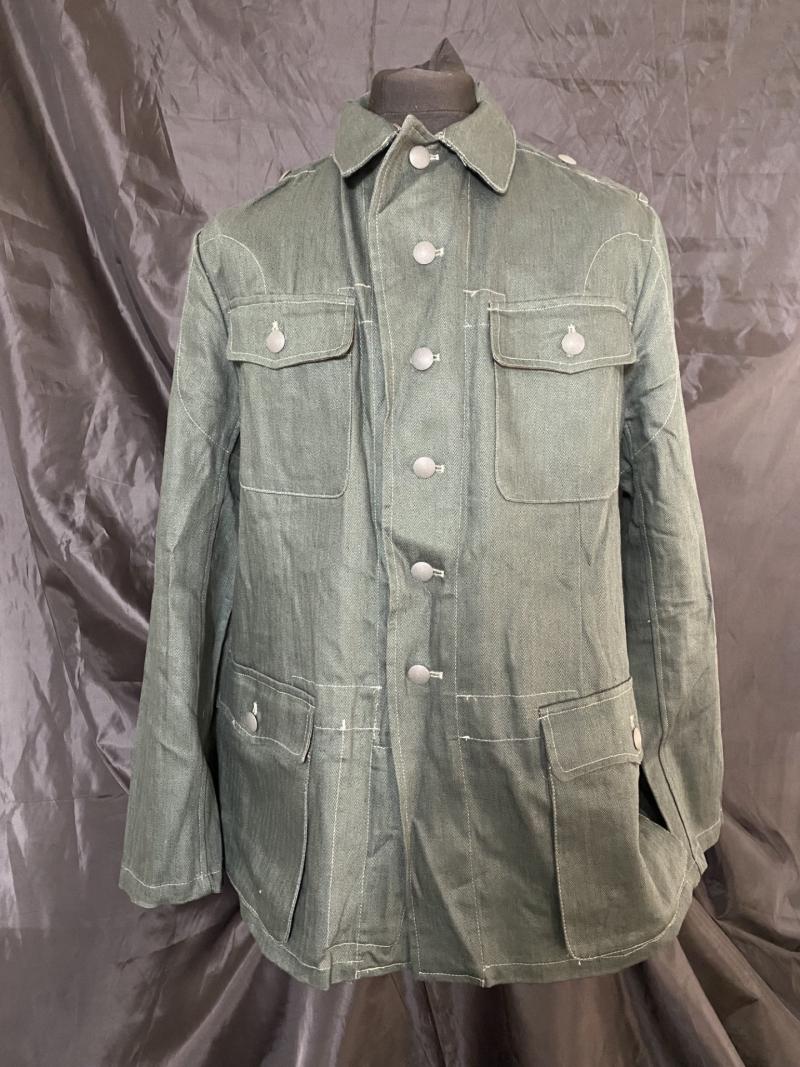 REPRODUCTION GERMAN M42 SUMMER HBT DRILL JACKET