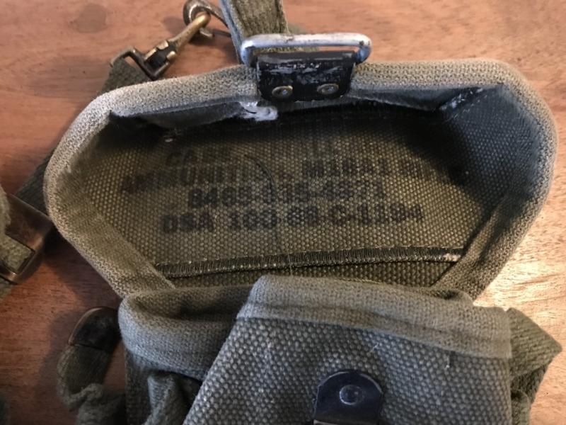 Chase Militaria | U.S. M1956 VIETNAM M16 MAGAZINE POUCHES