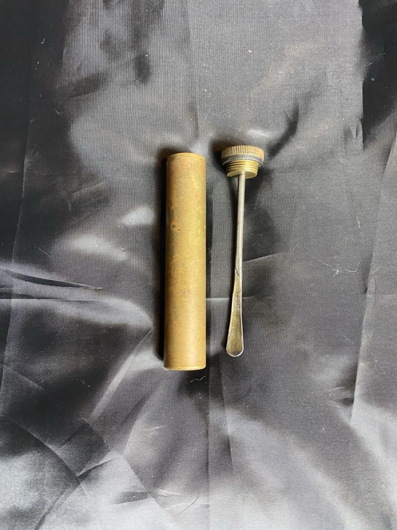 Chase Militaria BRITISH ENFIELD BRASS OIL BOTTLE