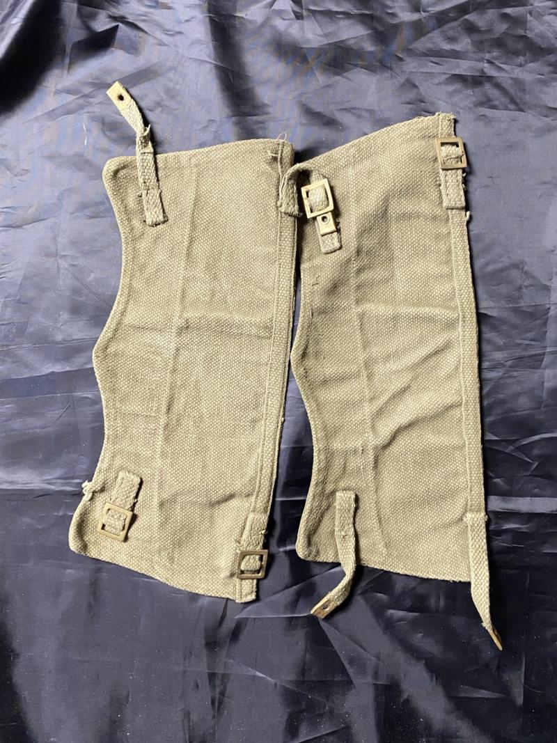 WW2 BRITISH 37 PATTERN GAITERS