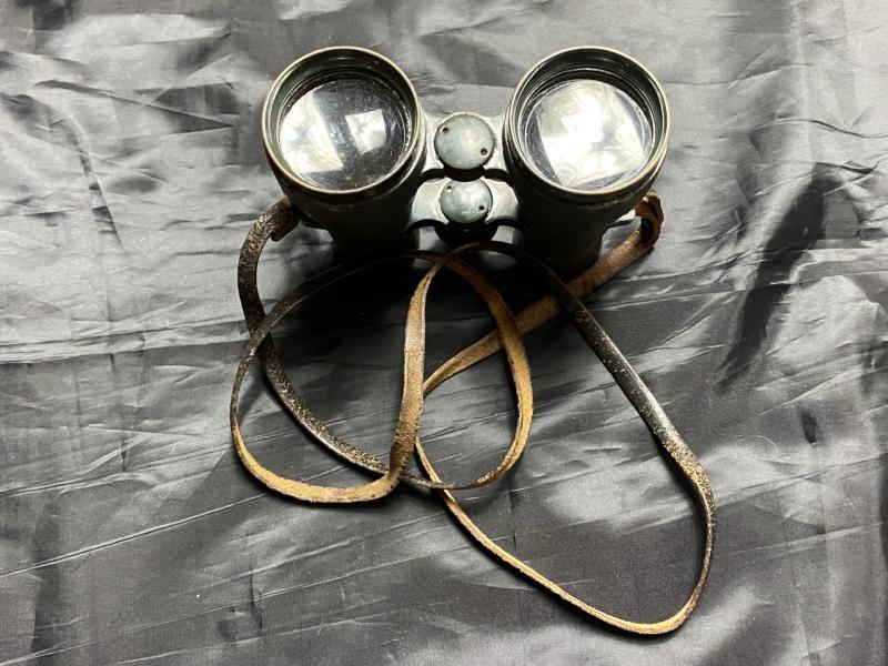 WW1 GERMAN EMIL BUSCH A-G RATHENOW, FERNGLAS 08, MILITARY BINOCULARS WITH MATCHING CASE