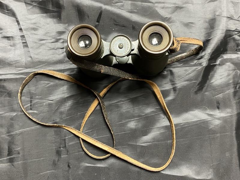 WW1 GERMAN EMIL BUSCH A-G RATHENOW, FERNGLAS 08, MILITARY BINOCULARS WITH MATCHING CASE