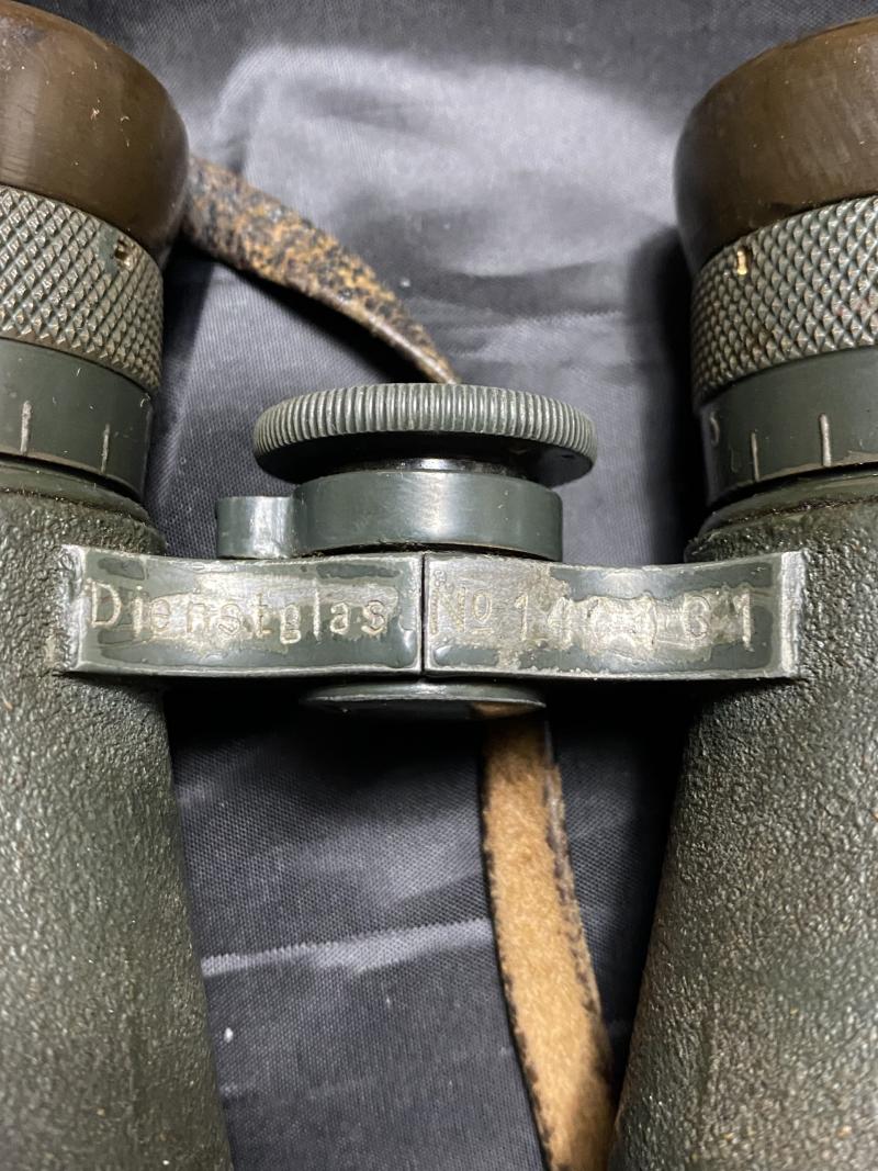 WW1 GERMAN EMIL BUSCH A-G RATHENOW, FERNGLAS 08, MILITARY BINOCULARS WITH MATCHING CASE