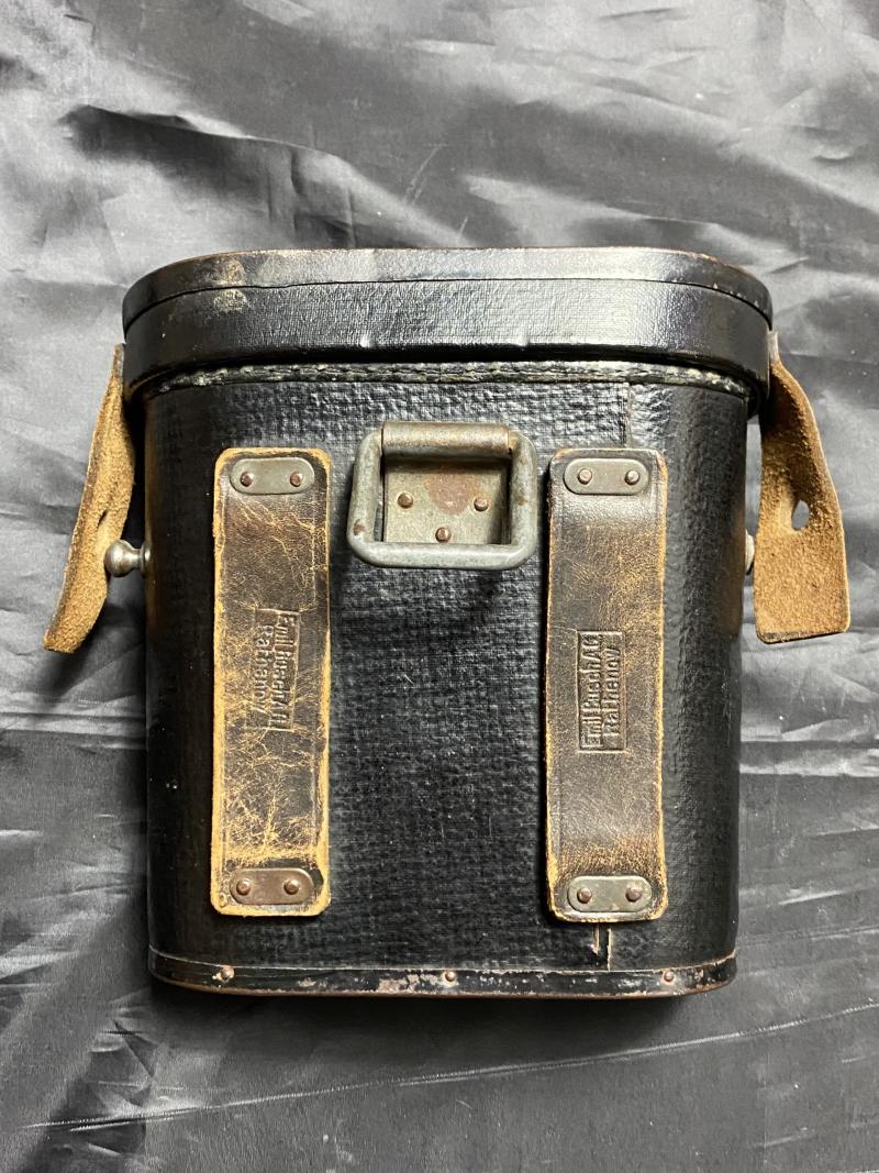 WW1 GERMAN EMIL BUSCH A-G RATHENOW, FERNGLAS 08, MILITARY BINOCULARS WITH MATCHING CASE