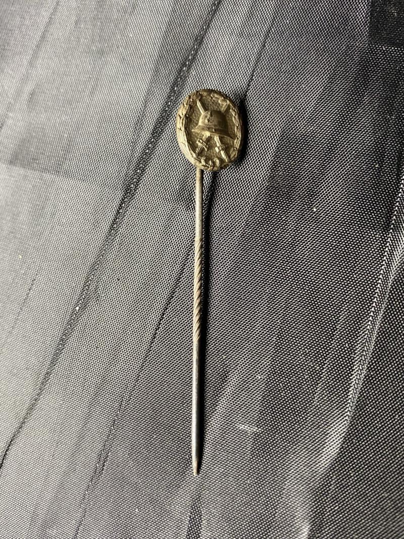 WW1 GERMAN SILVER WOUND BADGE PIN