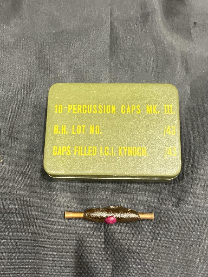 WW2 SOE SELF SOLDERING JOINT IN A PERCUSSION CAPS TIN