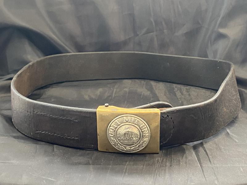 WWI GERMAN/PRUSSIAN EARLY BELT BUCKLE & BELT