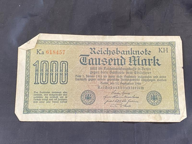 1000 MARK REICHSBANKNOTE