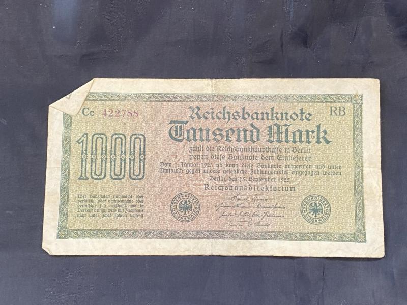 1000 MARK REICHSBANKNOTE