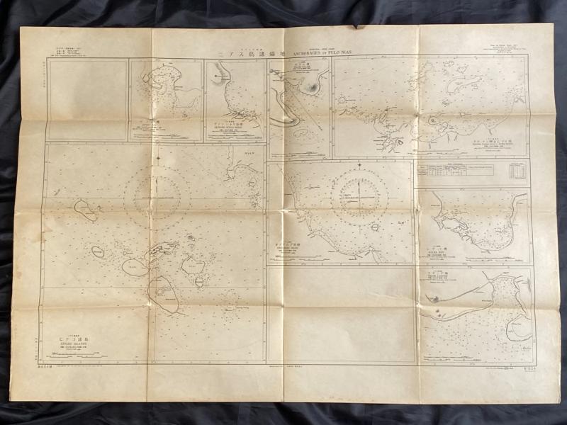 JAPANESE NO.604 MAP OF THE HINAKO ISLANDS