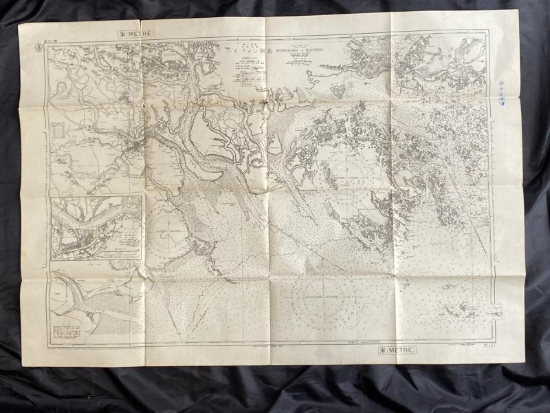 JAPANESE NO.727 MAP OF APPROACHES TO HAIPHONG