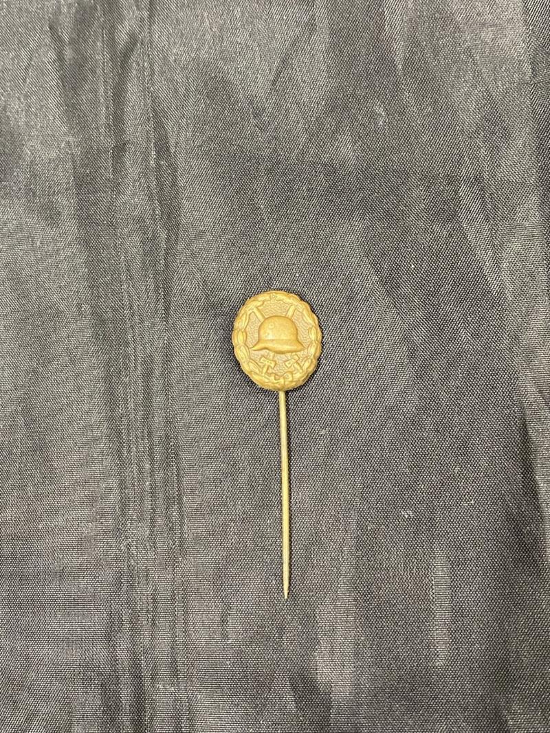 WW1 GERMAN BLACK WOUND BADGE PIN