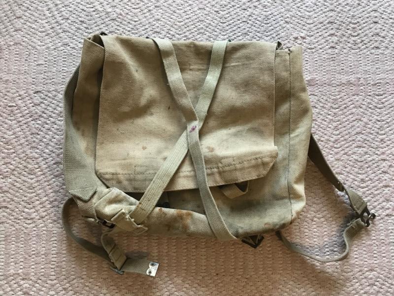 WW2 BRITISH 37 PATTERN LARGE PACK & L-STRAPS