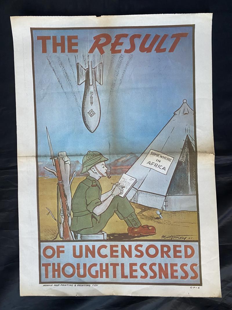 RARE NEWSPAPER POSTER OF THE RESULT OF UNCENSORED THOUGHTLESSNESS