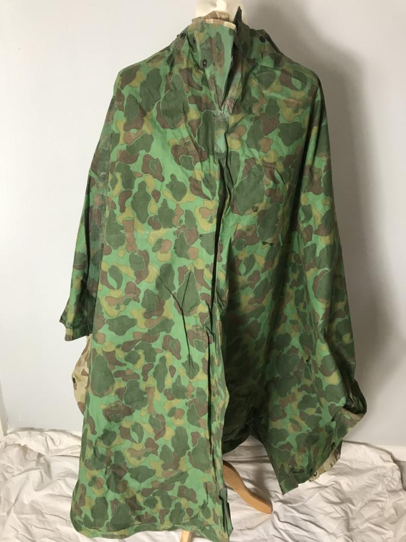 WW2 U.S. MARINE CORPS CAMOUFLAGE PONCHO