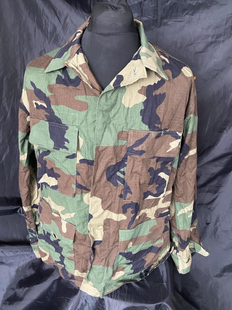 Chase Militaria | U.S. MILITARY WOODLAND CAMO HOT WEATHER COAT