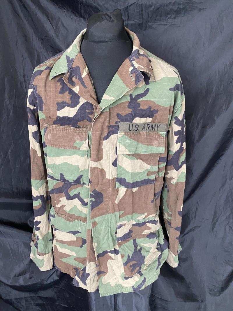 U.S. ARMY WOODLAND CAMO HOT WEATHER COMBAT COAT