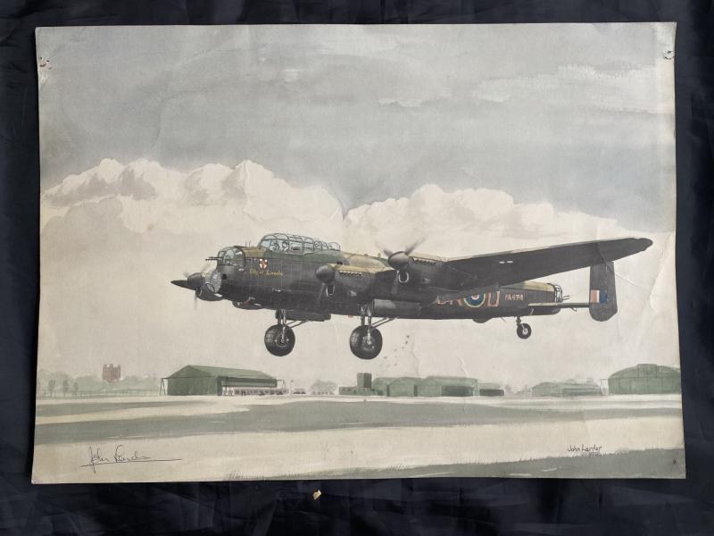 RAF PA474 AVRO LANCASTER JOHN LARDER PICTURE