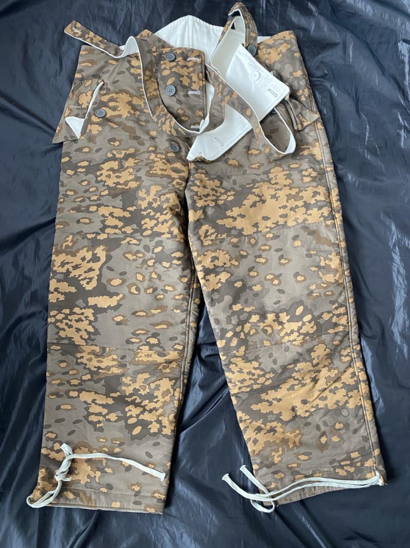 REPRODUCTION WW2 GERMAN REVERSIBLE PARKA CAMO TROUSERS