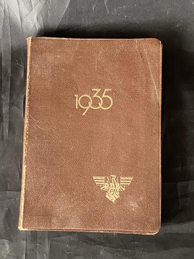GERMAN 1935 OFFICIAL CALANDER BOOK