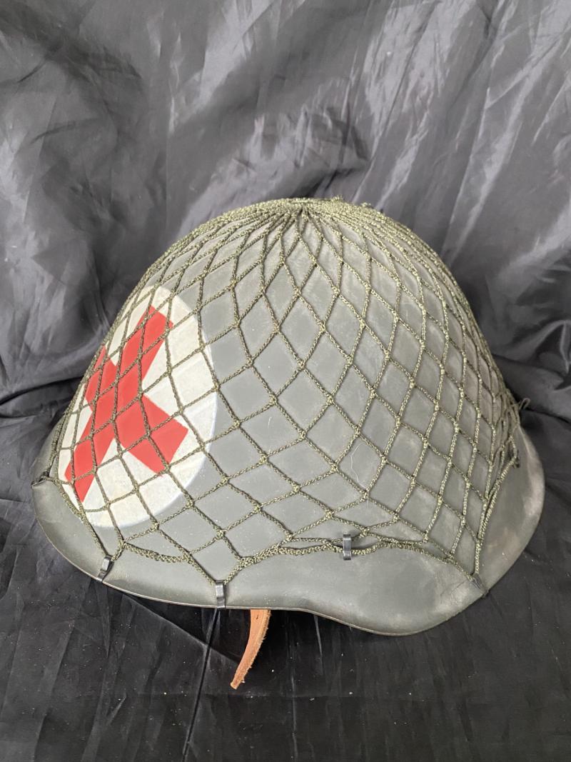 GERMAN DDR M56-M76 MEDICAL HELMET