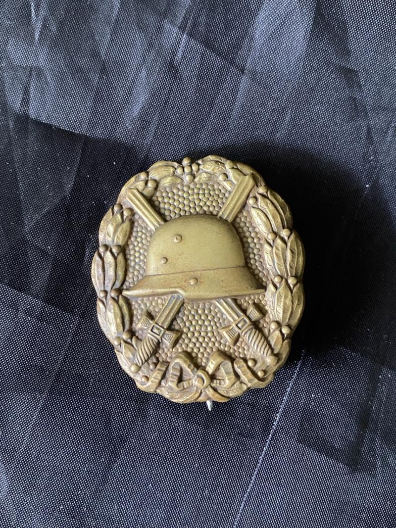 WW1 GERMAN GOLD WOUND BADGE