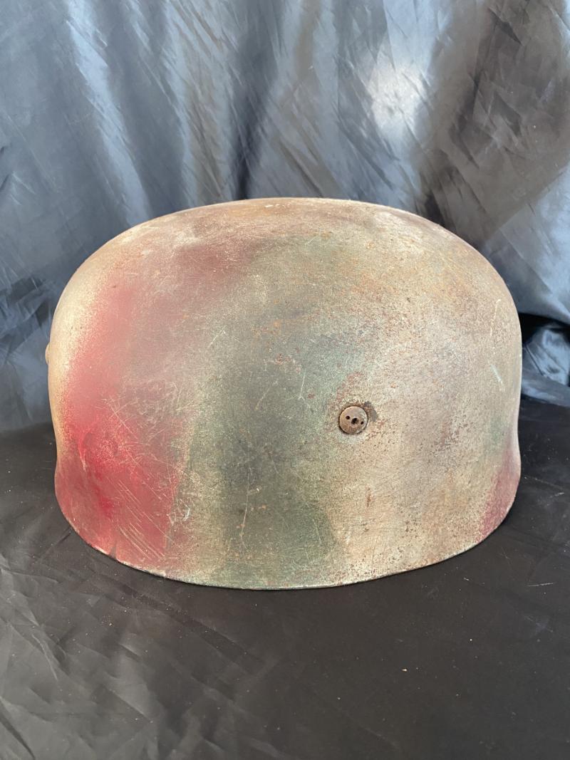 thumbnail image 2 of WW2 German Paratrooper Fallschirmjäger Helmet – Hand Aged Replica – New 2 of 2