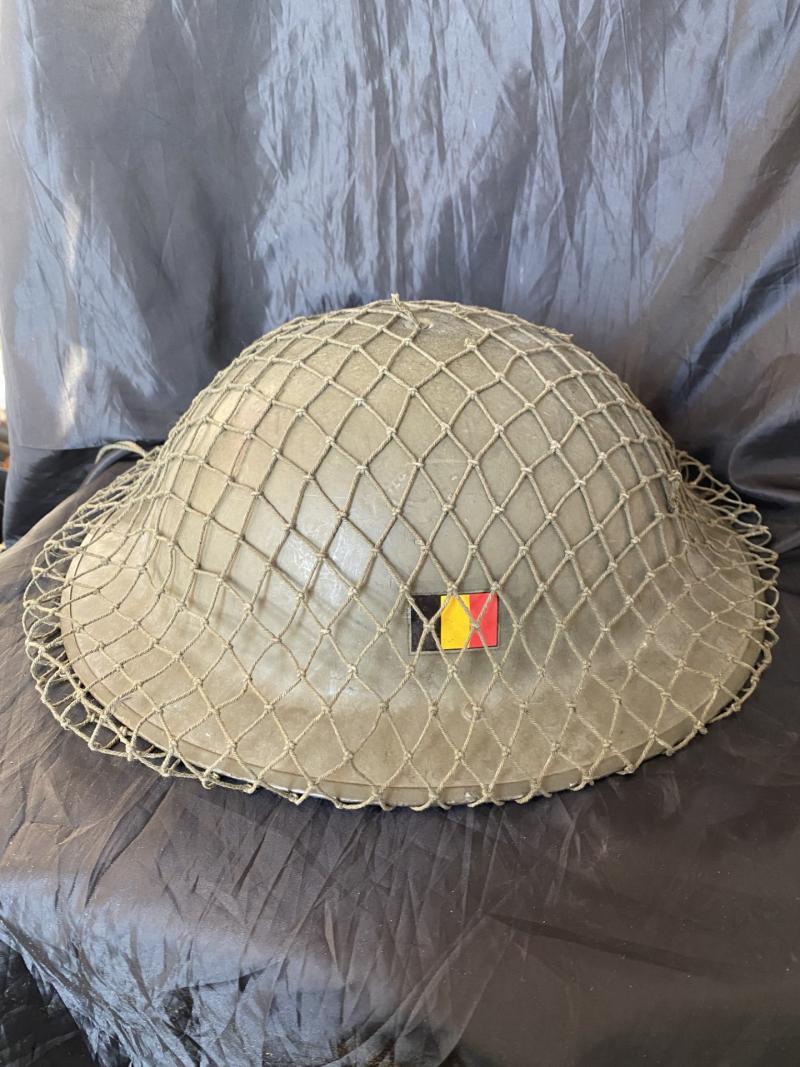 BELGIAN MK.II ABL HELMET WITH NETTING