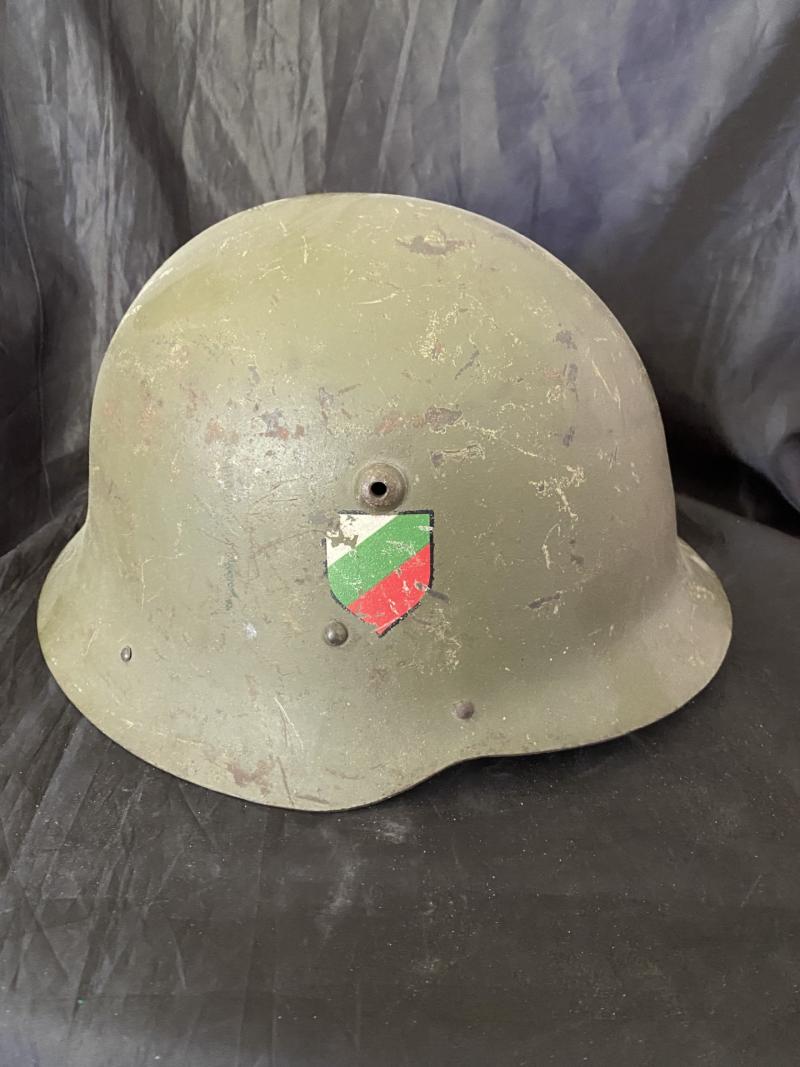 WW2 BULGARIAN M1936 C HELMET (SINGLE DECAL)