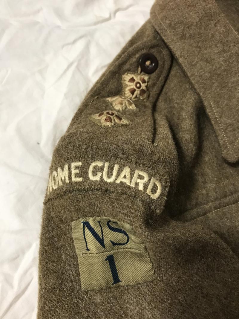 WW2 BRITISH HOME GUARD OFFICER'S 1940 PATTERN BATTLEDRESS